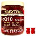 Coq10 Gummies 400 mg 60 Days 120 Count | Ubiquinol Vegan Strawberry Sugar Free Gummies High Absorption Coenzyme Q10 Supplements for Heart Health Anti-Aging Cellular Energy Antioxidant Prostate Unisex