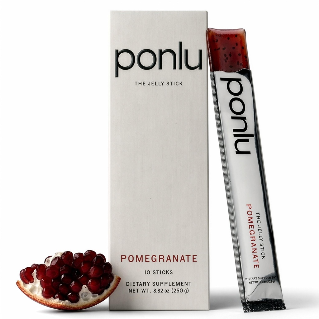 The Jelly Stick Supplement, Pomegranate, Garcinia Cambogia, Konjac Fiber, Prebiotic Fiber & Chia Seeds, Digestive Wellness, 10 Sticks