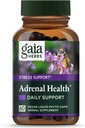 Gaia Herbs Adrenal Health Daily Support - Травяная добавка с Ашвагандхой, Святым Василием и Шисандрой - Помогите поддерживать здоровый уровень энергии и стресса* - 60 веганских жидких фитокапсул (60-дневная поставка)