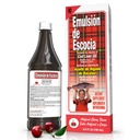 Emulsion de Escocia Cod Liver Oil, Cherry Flavor, 6.5 fl oz (1 Pack) – Fish Oil with Vitamins A, D, E, B1, Omega-3 for Immune and Bone Health, Kids & Adults