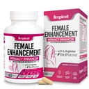 AMPLICELL Women's Libido Support & Hormone Balance – Maca, Ashwagandha, Dong Quai, Ginseng & Tongkat Ali – Energy, Mood & Feminine Vitality – Non-GMO, Vegan – 60 Ct