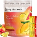 KEY NUTRIENTS Selenium Electrolytes Powder Packets – Variety Pack – Sugar Free Hydration Drink Mix – Hydration Packets – Improved Refreshing Taste Lemonade, Peach Mango & Watermelon – 20 Pack