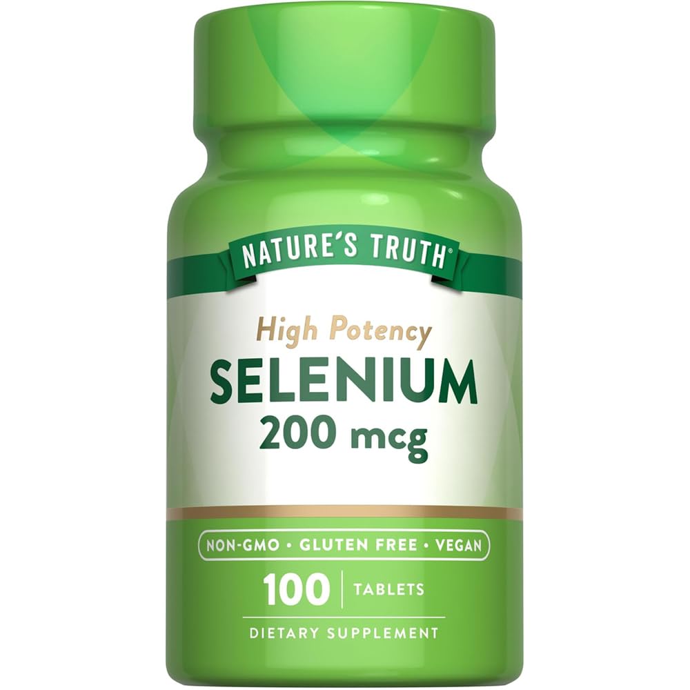 Nature's Truth High Potency Selenium 200 mcg Tablets - 100 ct, Pack of 3