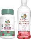 MaryRuth's Multivitamin Gummies for Women (Cherry & Raspberry) & Liquid Nighttime Multimineral (Cranberry) | Clean Label Project Verified® | Vegan, Non-GMO | Beauty, Bedtime, General Health