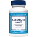 The Vitamin Shoppe Selenium 100MCG - Antioxidant Protection, Thyroid Health & Immune Support, Essential Mineral (300 Tablets)
