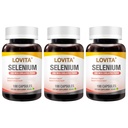 LOVITA Selenium 200 mcg, Glycinate Chelated Form for High Absorption, Yeast Free, Immune & Thyroid Health Support 100 Vegan Capsules (Pack of 3)