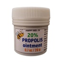 Happy bee Natural Propolis Ointment for Wounds, Cuts, Scratches, Burns, 20 g / 0.7 oz Pack (20% Ointment)