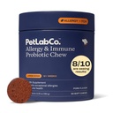 PetLab Co. Allergy & Immune Probiotic Chews, 30 Soft Chews, Large | Size-specific omega-3s, colostrum and prebiotics to support yeast balance, skin health and immune function