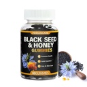 60 Count Black Seed Oil & Honey Gummies, Natural Nigella Sativa Seeds and Mushroom Extract - antioxidant for Immune Support, Digestion, Hair & Skin Care Gummy