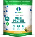 BioTrust Low Carb Protein Powder – Natural and Delicious Whey & Casein Blend from Grass-Fed Hormona Free Cows – Non GMO, Soy Free, Gluten Free, Hormona Libre (Vanilla)