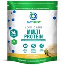 BioTrust Low Carb Protein Powder - Natural and Delicious Whey & Casein Blend from Grass-Fed Hormone Free Cows - Non GMO, Soy Free, Gluten Free, Hormone Free (Vanilla)