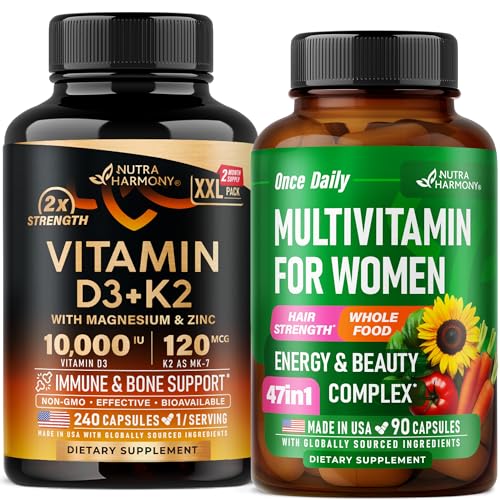 NUTRAHARMONY Vitamin D3 K2 & Multivitamin for Women Capsules