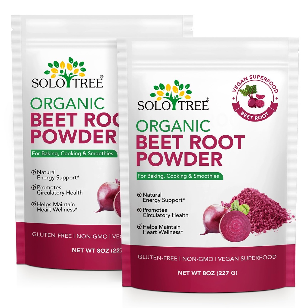 Beet Root Powder - Beetroot Powder Drink Mix for Smoothies, Baking & Juice, Natural Energy Boost, Cold Pressed, Water Soluble (2)