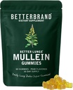 Betterbrand Mullein Gummies for Lungs – 1000mg συμπλήρωμα βοτάνων για Lung Detox & αναπνευστική υποστήριξη – Pear Flavor Chewable Breatheasy Gummy – 30 ημέρες προσφοράς
