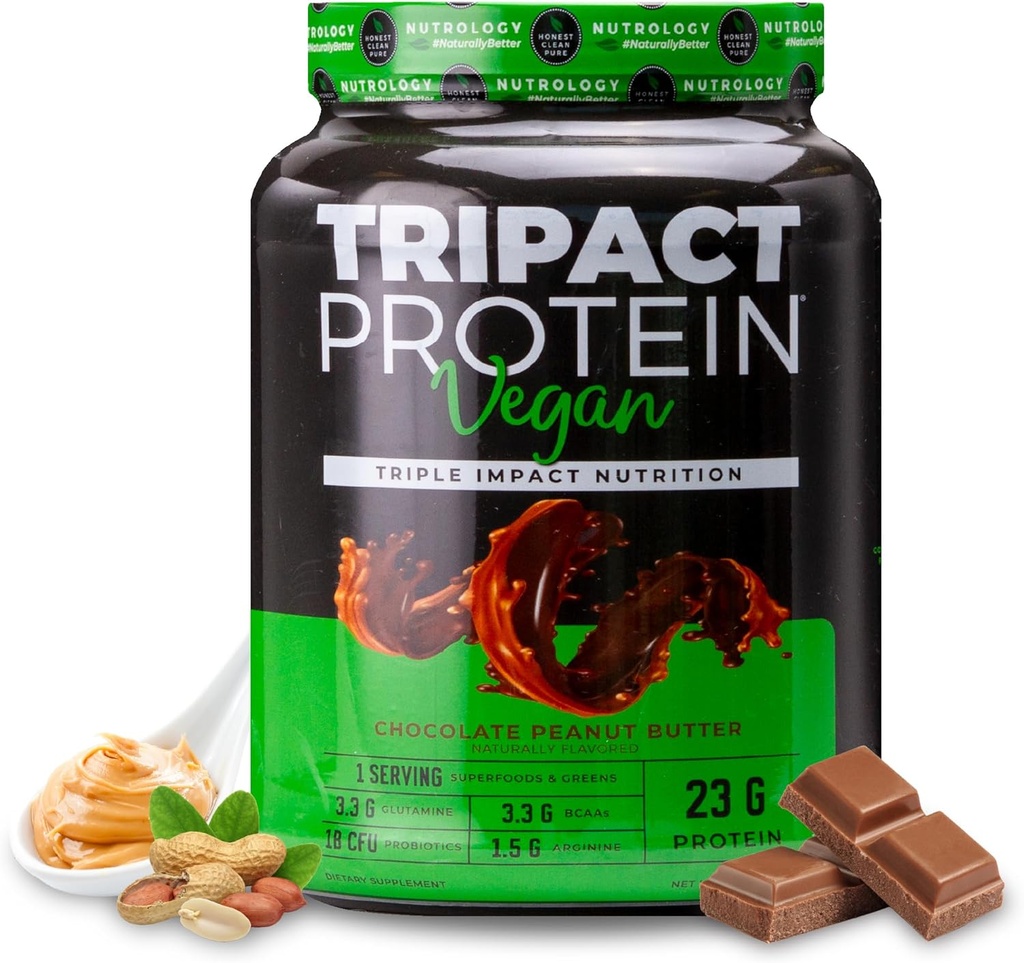 TRISTIOCT Protin Protember - Originic Pie, Rice & Fumporin Protein, BCAAA & Glutamine Planguage-Based placess ทดแทนความสั่นไหวของกล้ามเนื้อ and Immunity, Curctout utter, 20 serverments