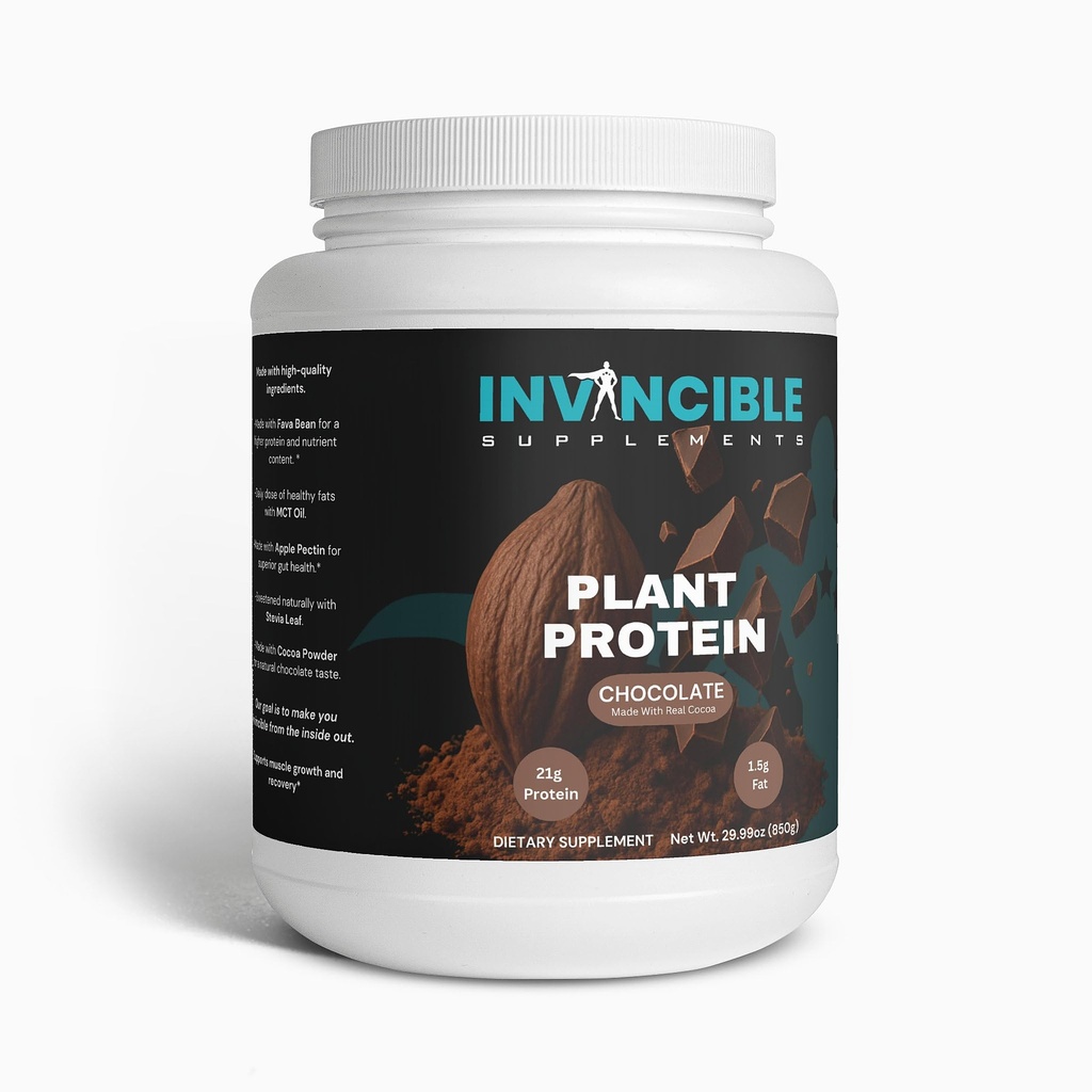 100% Plant Protein Powder Chocolate | 21g Vegan Protein, Made with Cocoa, Dairy-Free, Gluten-Free, Muscle Recovery & Weight Management Supplement, Tendra® Fava Bean Protein