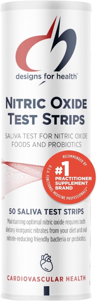 Designs for Helse Nitric Oxid Test Strips Saliva Test - Resultater i Bare 10 sekunder - Støtte Atleter, Sunn aldring, Cardiovaskulær Helse (50 Saliva Test Strips)