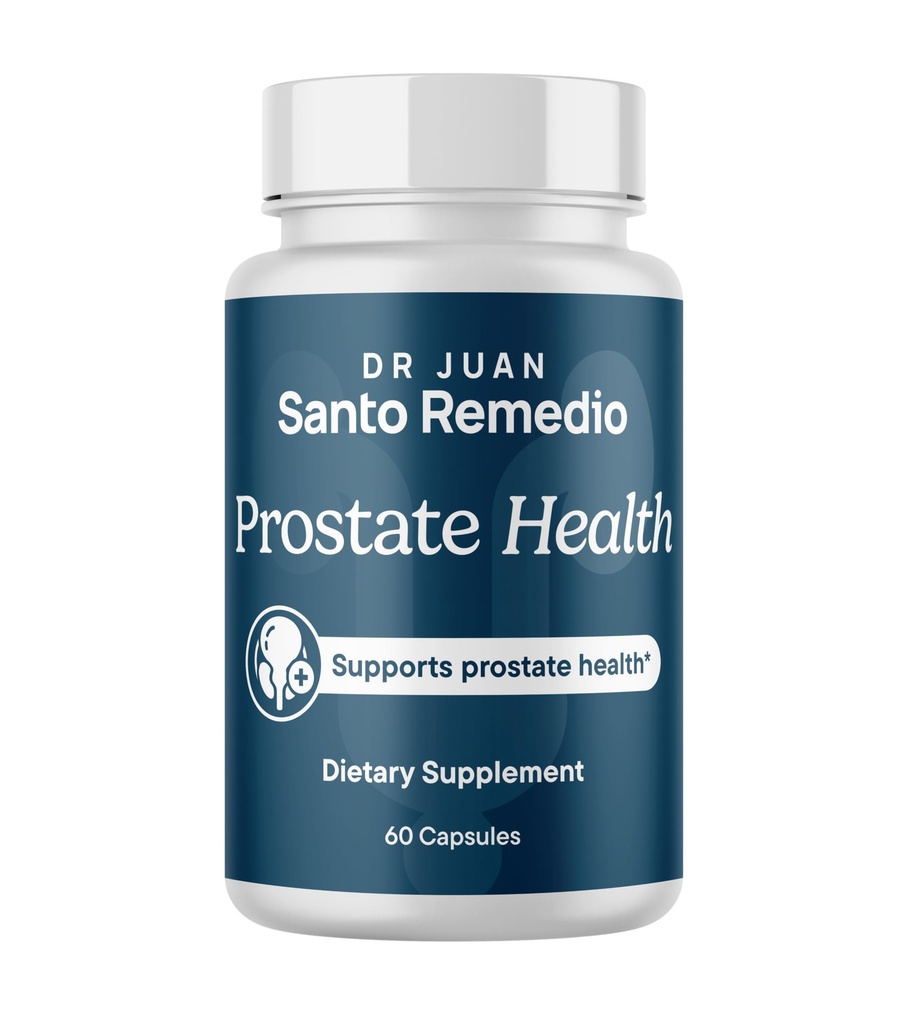 Santo Remedio Prostate Health, Saw Palmetto 640 mg with Stinging Nettle, Pumpkin Seed & Pygeum, Supports Prostate Health, Urinary Tract Health & Healthy Urination Frequency, 60 Capsules (30 Servings)