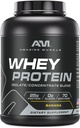 Amazing Muscle 100% Srvátkový proteín prášok * Advanced Formula s srvátkový proteín izolát ako primárna zložka spolu s ultra filtrovanou srvátkový proteínový koncentrát (Banana, 5 Lb)