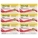 NaturesPlus Hema-Plex Iron - 30 Slow-Release Tablets, Pack of 6 - Total Blood Health - 85 mg Chelated Iron - with Vitamin C & Bioflavonoids - Non GMO, Vegetarian & Gluten Free - 180 Total Servings