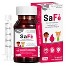 Safe+ Liquid Iron Supplement for Kids & Infants, 10 mg/mL, Carbonyl Iron Liquid, Gentle on Stomach, No Artificial Sweeteners or Dyes, Great-Tasting Cherry Flavor, 4 oz
