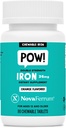 NovaFerrum Pow | Chewable Iron Supplement for Kids & Adults Ages 12 and Over | Anemia | 36mg of Iron | 90 Servings | Sugar Free