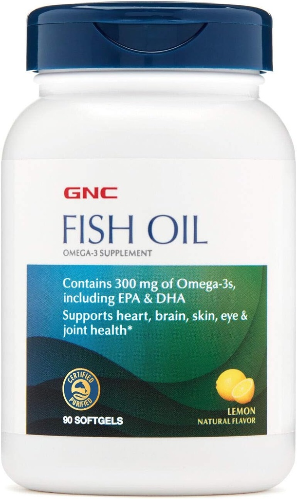 GNC Fish Oil 90 Softgel капачки
