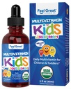 Feel Great Vitamins Organic Multivitamin Liquid Drops for Toddlers & Kids | Daily Essential Nutrients for Healthy Growth | No Iron, Sugar-Free | USDA Organic, Vegan, Non-GMO, Gluten-Free | 2 Fl Oz