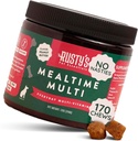 Premium Dog Multivitamin Supplement (170 Chews) - Mealtime Multi - with CoQ10 - Probiotyki - Pumpkin - Wsparcie immunologiczne - Promotes Better Joint Mobility - Zdrowa skóra i płaszcz - Made in The USA