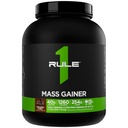 Rule 1 Proteins Mass Gainer - High-Calorie Weight Gain Formula with 1,220+ Calories, 250g+ Complex Carb Blend, 40g All-Whey Protein Per Serving (8 Servings, Chocolate Fudge)