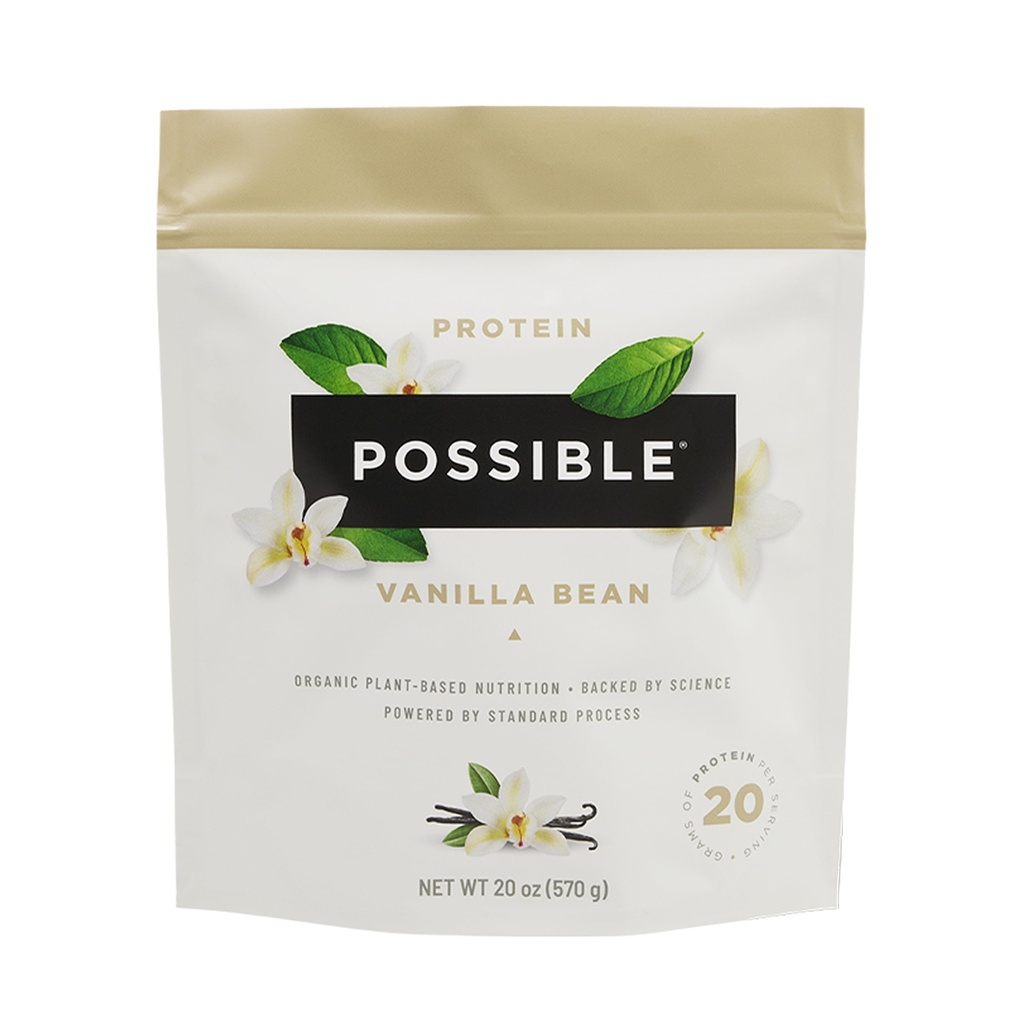 Possible Protein Powder - Muscle Growth & Recovery Support - Plant-Based Protein - Essential Amino Acids & BCAAs - Vegan, Gluten-Free & USDA Organic - Vanilla, 1.25 Pound (Pack of 1)