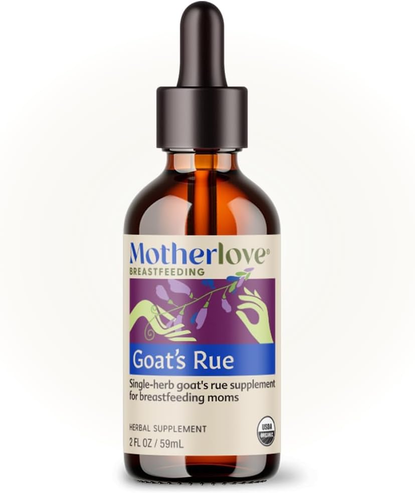 L'amor de Mare Goatßes Rue (2unce Tinctures) Lactation suplementari per al Desenvolupament de pits i Oppy Optimization 192DA Certònic, Vegan, Koher-Free