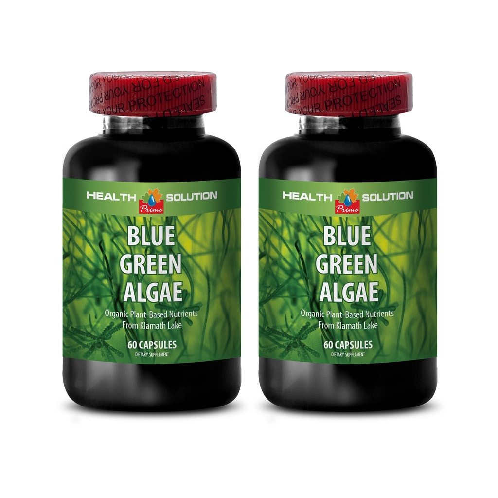 Klamath Blue Green Algae Capsules - Blue Green Algae - Boost The Immune System - Blue Green Algae - Blue Green Algae Supplement - Immune Support Supplement - Immune Booster - Blue Algae - 2B 60 Caps