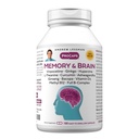 ANDREW LESSMAN Memory & Brain 180 Capsules – Naturally Supports Brain, Memory and Mental Acuity. with Ginkgo Biloba, Ashwagandha, Bacopa, Curcumin, Ginseng, B-Complex, Vitamin D3
