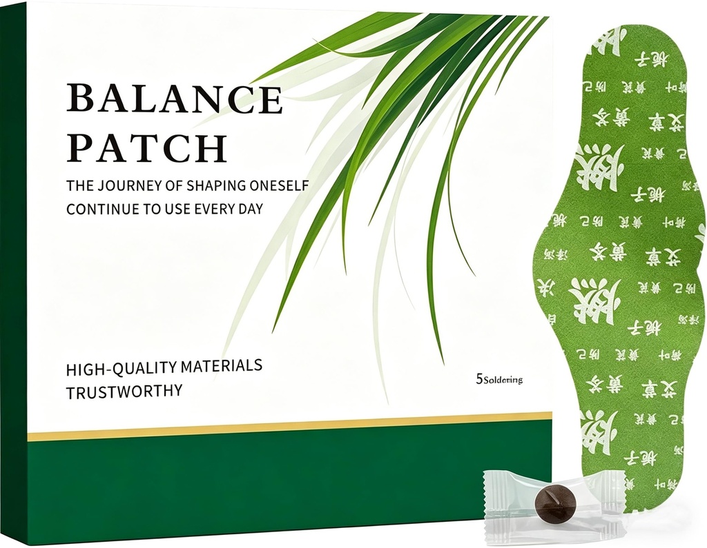 Hanpo Japanese Herbal Balance Patch, Plant-Based Ingredients, Menstrual Cramp & Bloating Relief, Abdominal Comfort, Non-Irritating Adhesive, Easy Topical Use, 2 Boxes, 10 Patches (2)