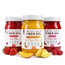(Bundle) Balanced Trio – High Dietary Fiber Prebiotic Gel Formula — 100% Natural & Clean Label – Mango & Pineapple, Raspberry, and Strawberry, 48 oz.