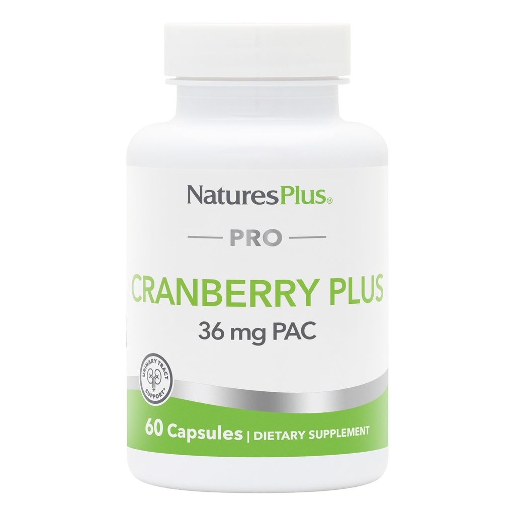 NaturesPlus PRO Cranberry Plus - 60 Capsules - Non-GMO, Gluten Free - 60 Servings