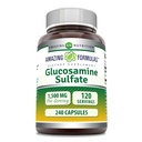 Amazing Formulas Glucosamine Sulfate 1500 mg | Capsules Supplement | Non-GMO | Gluten Free | Made in USA (240 Count)
