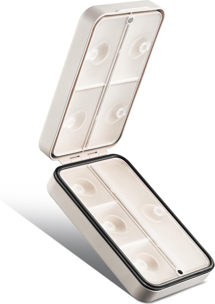 Travel Pill Organer,Travel Pill Case,Moisture-Proof Pill Case,Portable Pill Box for Travel, Cute Pill Container, Medicine Pill מארגנת עבור ויטמין, Fish Oils,Supplements