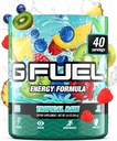 G Fuel Tropik Rain Energy Drink Toz, Oyun üçün pre Workout Caffeine Mix, Sugar Free Focus Amino, Vitamin + Antioksid, 9.8oz (Fruit Medley, 40 Xidmət)