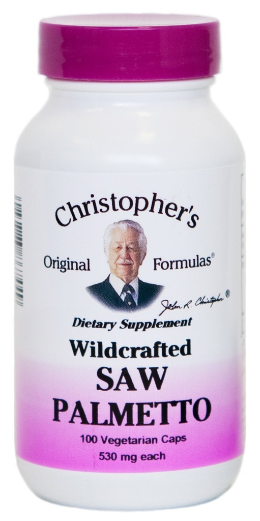 Christopher's Saw Palmetto - 500 mg - 100 Vegetarian Capsules