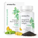 Oregano & Black Seed Oil Softgels –Natural Carvacrol & Poten Pure Black Seed Oil – 7mg Thymoquinone– Organic, Vegan, Non-GMO – Immune & Wellness Support – 60 Capsules