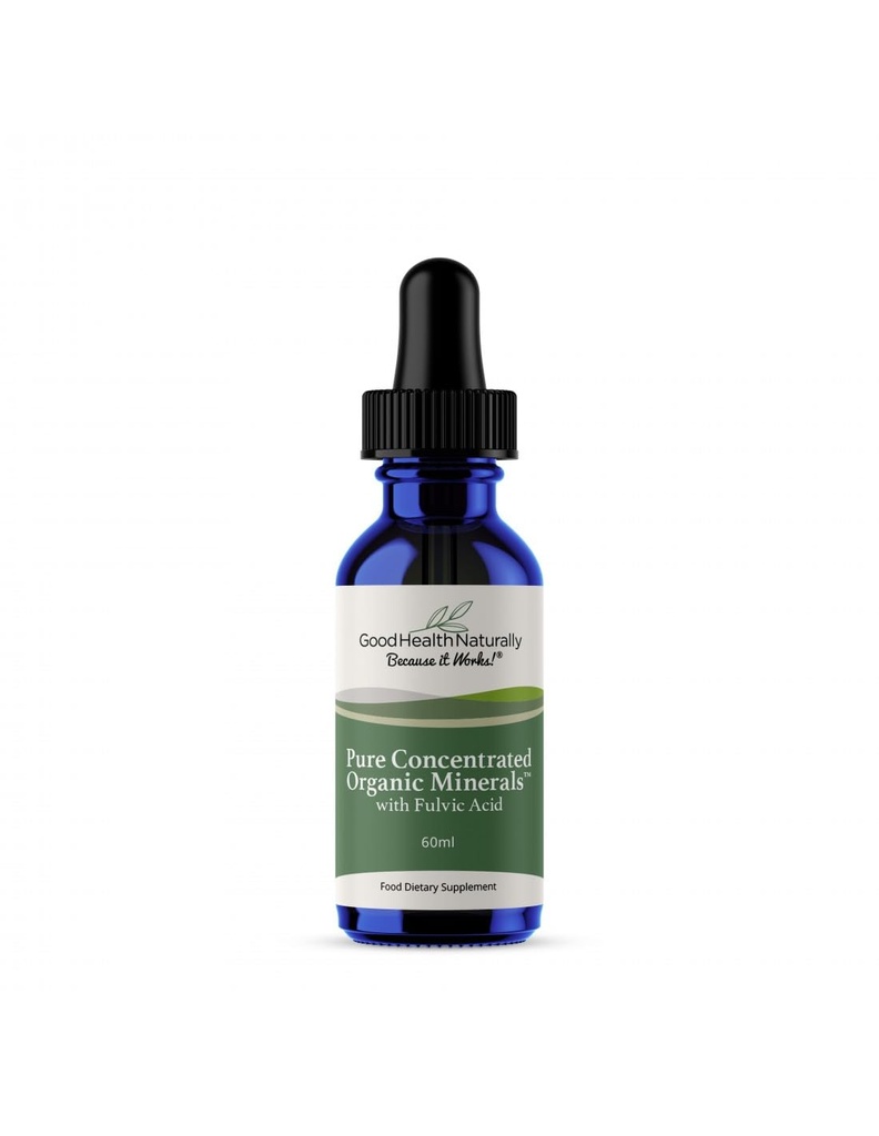Naturally Better Pure Concentrated Organic Minerals - Nutrient Supplement, Trace Minerals with Fulvic Acid | 60mL - Good Health Naturally
