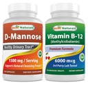 Best Naturals D-Mannose 1500 mg & Vitamin B12 6000 mcg