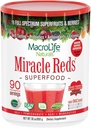 Macro Naturals miracles de la vida Superfojod suplementari Powder Antioxidants Polukels Enzymes Probiotics - Raw no-GO Organ Vegan Guten Free - 30oz (90 Servitings) 30z