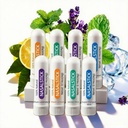 Nasal Stick, 8 Pack Nasal Inhaler Sticks | 4 Scents Variety Set | Refreshing Menthol Inhaler for Focus & Energy | Portable Nose Stick for Study, Work & Driving(Peppermint, Wintermint, Lavender, Lemon)