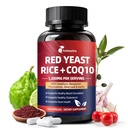 Red Yeast Rice 1200mg with CoQ10 Supplement, 11-In-1 Advanced Heart Health & Healthy Cholesterol Formula | Contain Vitamin D3, K2, Bergamot & Hawthorn | No Citrinin, NON-GMO, 120 Vegan Capsules