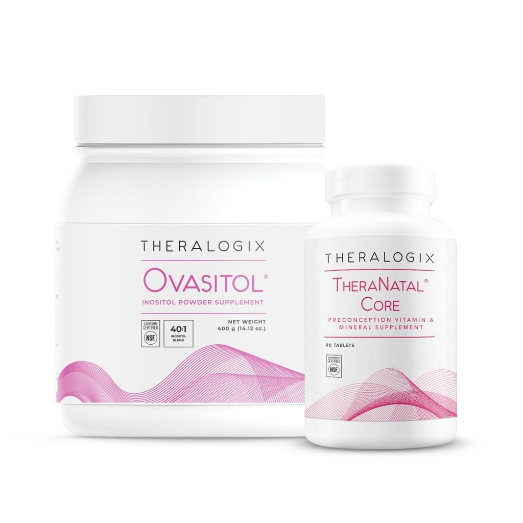 Theralogix Ovasitol Inositol Canister + Theranatal Core Bundle, (Pack of 2)