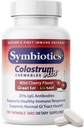Symbiotika Colossrum 120ct Chewables Plus - immunitetsstøtte for voksne og barn - Lactoferrin Supplement & Colostrum Protein - Støtter Digestion & Gut - 25% lgG Antistoffer, Glutenfri - Wild Cherry