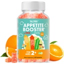 Appetite Booster Gummies for Kids - Toddler Appetite Stimulant for Growth Digestion with Vitamins B1 B6 B12 Zinc L-Lysine - Orange Flavor Sugar Free Vegan